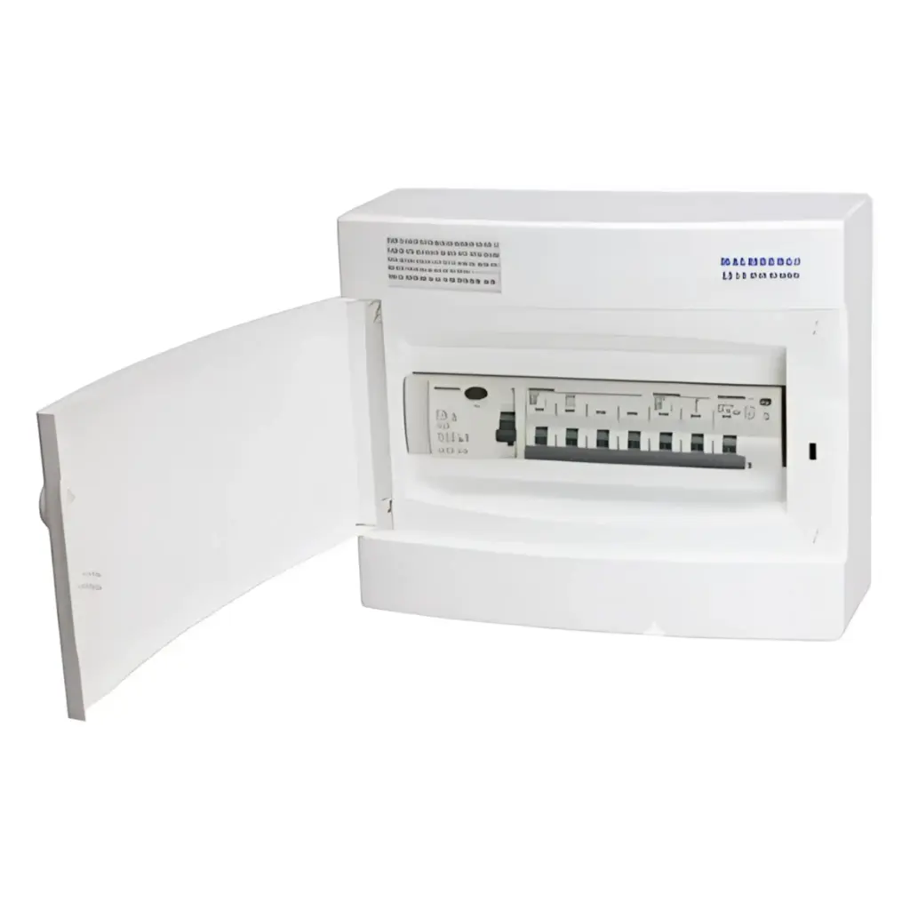 Færdigmonteret gruppetavle – 1x16A 3P+N + 1x10A 1P+N + 1xKombi 10A 1P+N