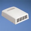 Vægboks NetKey 4 port hvid