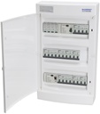 Færdigmonteret gruppetavle – 2x16A 3P+N + 1x10A 3P+N + 5x 10A 1P+N + Transient