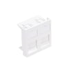 Dataudtag plan mosaic for 2 x Leviton keystone konnekter hvid