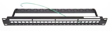 Netconnect Patchpanel E-Series 24 ports panel. 1U  Sort