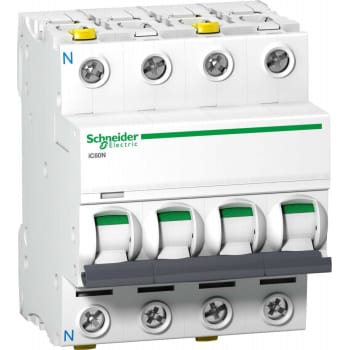 Automatsikring iC60N C 3P+N 63A 6kA