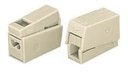 Belysningsklemmemuffe - 0,5-2,5mm², 2 faste, 1 fleks, Grå