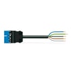 Tilslutningskabel 3M PVC Eca Hanstik/fri ende blå