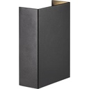 Fold 10 væg, 2x3,5W, 3000K, sort