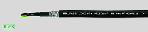 Styrekabel JZ600YCY 7G1,5 UV-bestandig T500