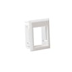 Montage ramme hvid for udtag til Leviton keystone konnekter