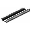 Patchpanel 24 port passer til alle Leviton UTP & STP konnekter tool-free 1HE sort