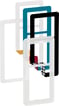 LK FUGA CHOICE designramme inkl  6 farvevalg 2,5 modul frosted