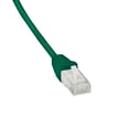 Patchkabel Cat.6 U/UTP 28AWG 0,5m Grøn LSZH kappe med helstøbte tyller i begge ender