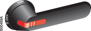 Drejegreb sort IP65 OHB125J12