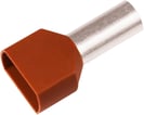Isoleret TWIN-terminalrør A10-14ETT2 2x10mm2 L14 Brun