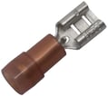 Isol. spademuffe A1505FLS8 0,5-1,5mm2 4,8x0,8 Rød