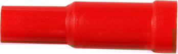 ISO. RUND FORLÆNGERMUFFE 0,5-1,5MM² RØD
