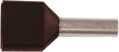 Isoleret TWIN-terminalrør A1,5-12ET2 2x1,5mm2 L12 Sort