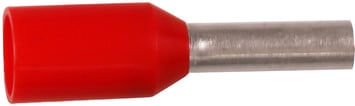 Isoleret terminalrør A1-10ETT 1mm2 L10 Rød