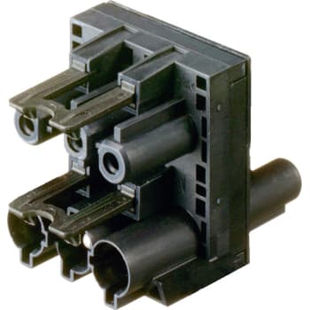 GST18i3 Fordelerblok H-Form 1i/2O Sort