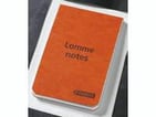 Notesblokke m/orange omslag 105x65mm 45551