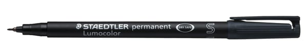 OHP-pen Lumocolor sort S 0,4mm 313-9 permanent 1 stk