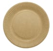 Tallerken frokost pap 18cm brun 50stk/pak