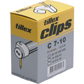 Clips 7-10/25 mm sort (100)