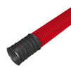 Kabelrør 110mm 3m 450N rød EVOCAB HARD HDPE korrugeret dobbeltvægget (Sælges kun i hele længder)