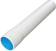 40MM (1 1/2") PLASTRØR STIVE HALOGENFRI MED MUFFE 320N HVID L=4M