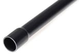20MM (3/4") PLASTRØR UNITE STIVE HALOGENFRI MED MUFFE UV 750N SORT L=3M
