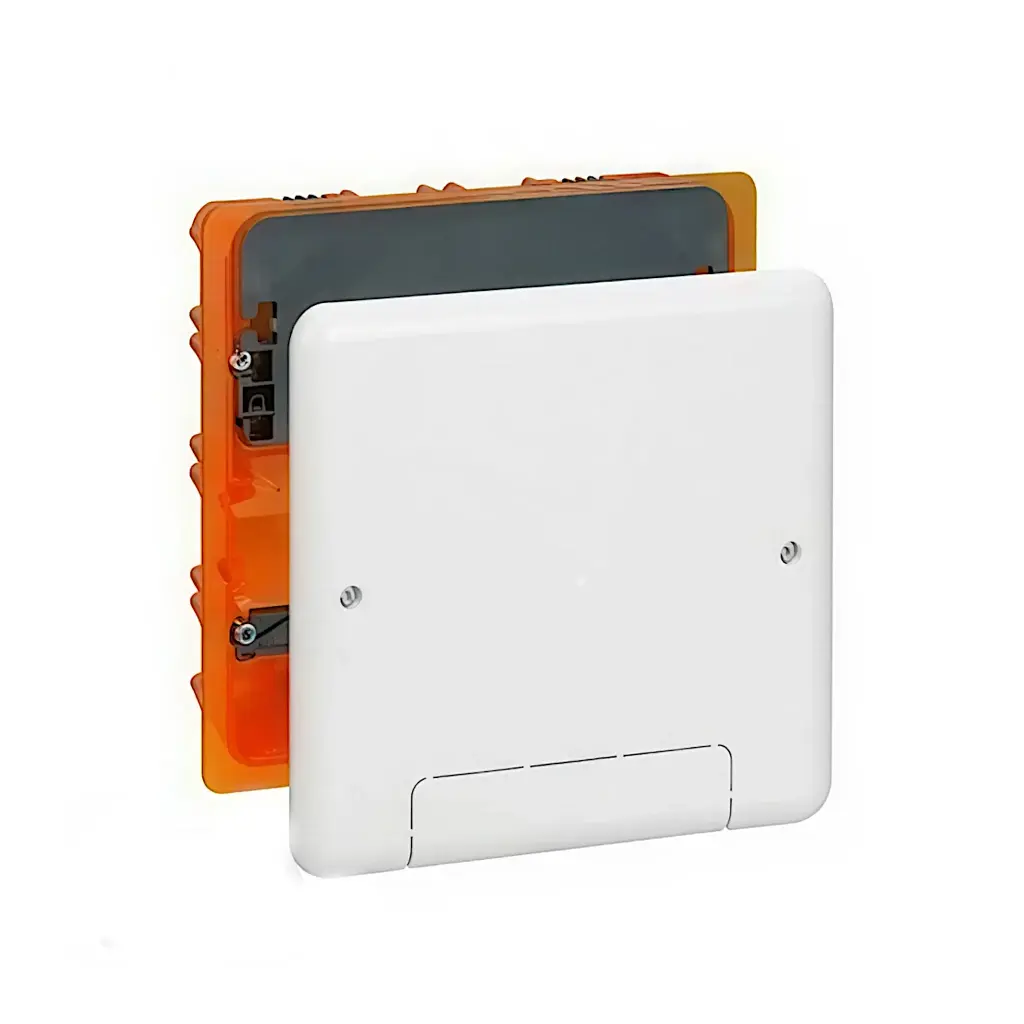 Batibox Mediabox 1x5M, hvid, 142x142x50 mm