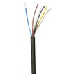 Plastkappeledning halogenfri 5G0,75 sort R100