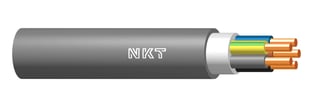 Installationskabel HDXS-J Eca 5X4 300/500 Grå Sp100