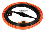 Frostsikringskabel DVU 1 m m/stik og termostat