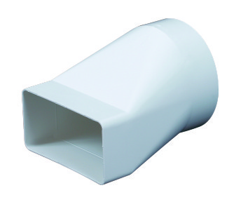 Rund Ø100 muffe til flad 55x110 mm