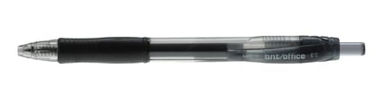 Gelpen bnt/Office m/trykmekanisme sort 0,7mm