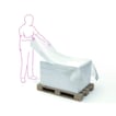 Topfolie i 100% genanvendt plast 1300x1700 200ark/rul sort