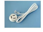 Telefon patchkabel RJ45/3 polet 30CM hvid
