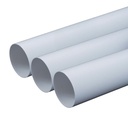 Rund Ø100 kanalrør L=1,0 m PVC
