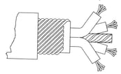Varmekabel DMIH 4x2,5 ohm/m konstantan