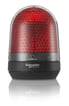 Signallampe Ø100 mm LED multifunktion uden buzzer rød 100-230 VAC