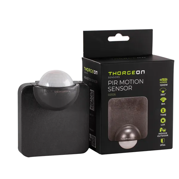 PIR Bevægelsessensor 8m 1200W IP54 THORGEON