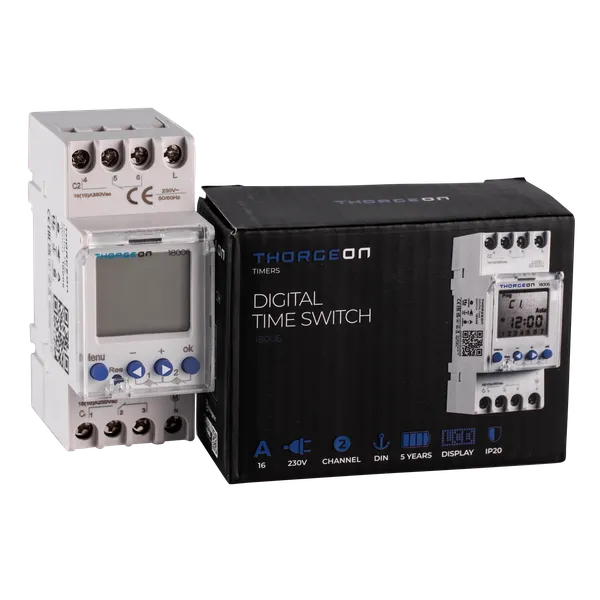 Digital Time Switch 2-Kanals THORGEON