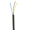 Plastkappeledning H03 VV-F 3G0,75 Sort R100