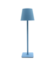 Opladelig LED bordlampe, Lyseblå, touch dæmpbar