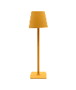 Opladelig LED bordlampe, Gul, touch dæmpbar