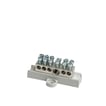 Potentialudligningsskinne med sokkel uden cover 1x 6-25  5x 1,5- 6 mm2