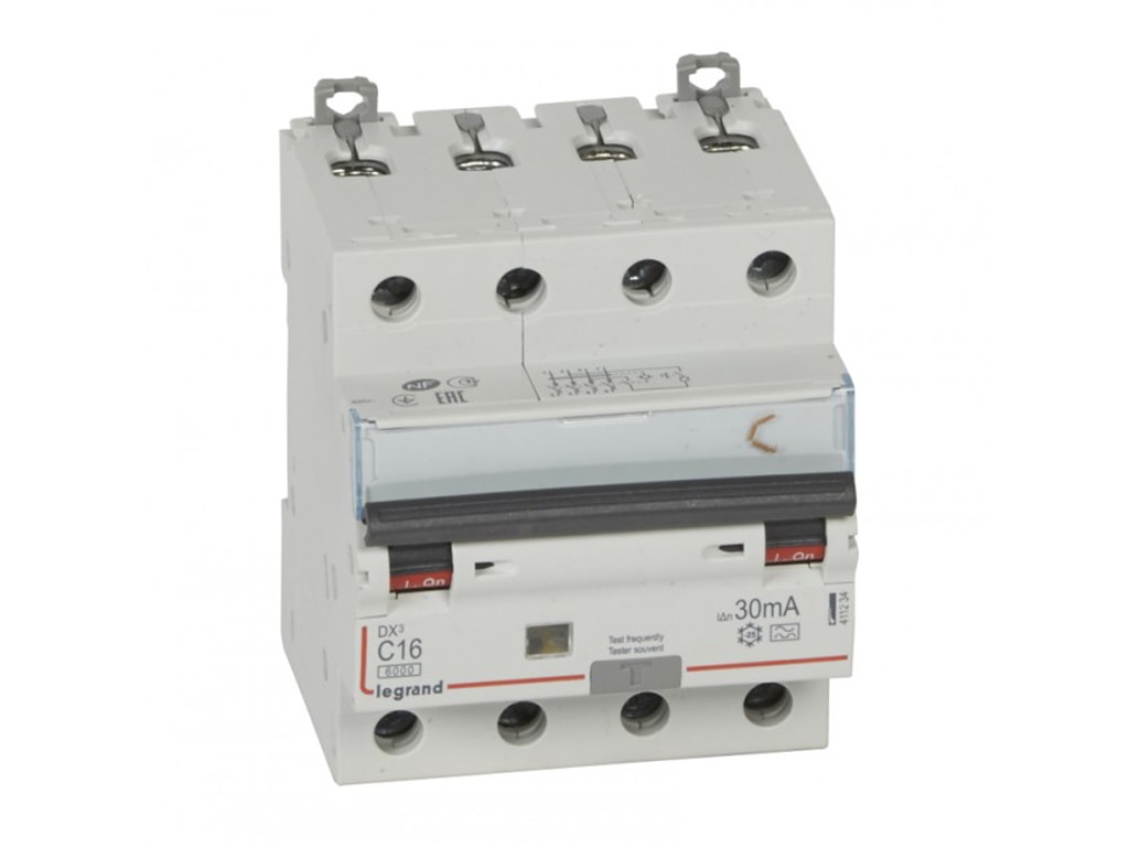 Kombiafbryder DX3 Automatsikr/HPFI C 16A 30mA 4P 6/10kA type A