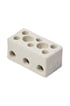 Kronemuffe porcelæn 6 mm2 (massiv) 3 polet med hul