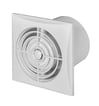 Silent ventilator med Timer & Hygrostat Ø100 System+ komplet med front panel