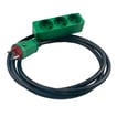 Kabelsæt DK 3-stikdåse med jord og LED indikator. 16A IP20. 25M 3G1,5 H07RN-F.