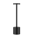 Opladelig LED bordlampe, Sort, touch dæmpbar
